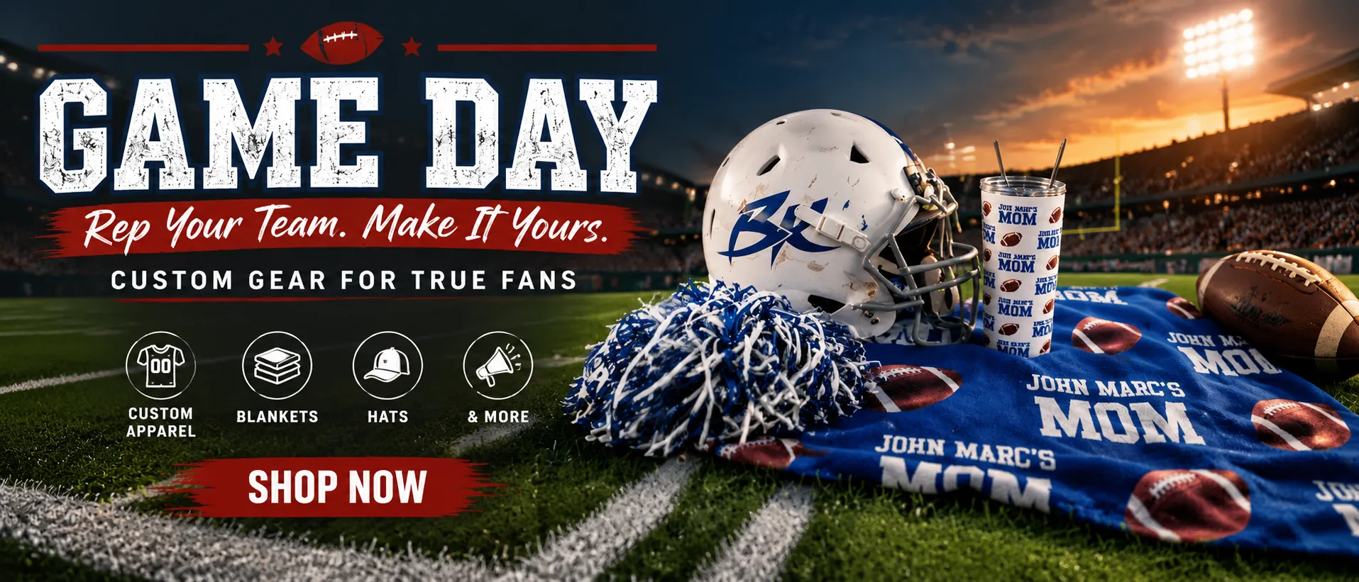 Custom Game Day Apparel – Personalized Hoodies, Blankets and Sports Gifts for Fans