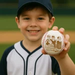 Personalized Baseball Gift | Custom Photo Engraved Baseball Keepsake for Dad - Image 5