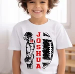 Custom Football Team Shirt | Personalized Name & Number Game Day Tee - Image 6