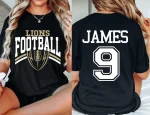 Custom Football Mom Shirt | Personalized Team Name & Number Game Day Tee - Image 2