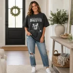 Football Mom Shirt | Personalized Photo Biggest Fan Game Day Tee - Image 6