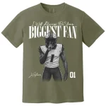 Football Mom Shirt | Personalized Photo Biggest Fan Game Day Tee - Image 10