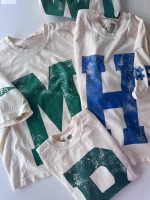Custom Spirit Shirt, Personalized Team Tee, Custom Initial Shirt with Number & Sleeve Print, Game Day Shirt, DTG Printed Comfort Colors Tee - Image 3
